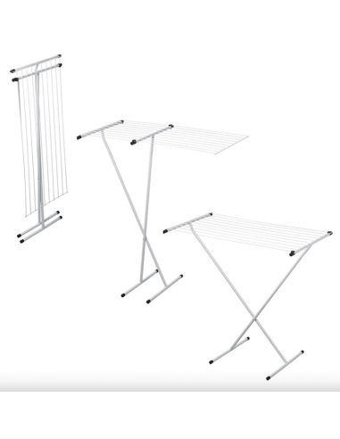 Tendedero plegable de rejilla con 10 alambres
