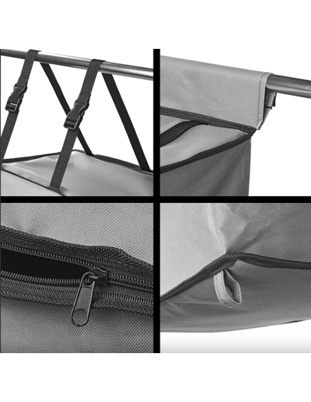 4 organizzatore tascabile con cerniera e canutillo 7 mm