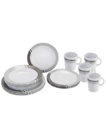 Vaisselle Tulipe 16 pièces Mélamine