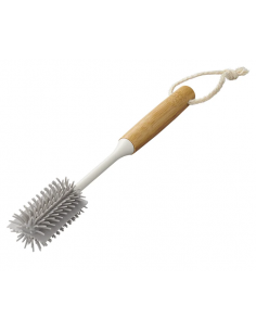 Cepillo de silicona con mango de bambú para botellas de 31,5cm, 5cm x 7,5cm   PED 51889