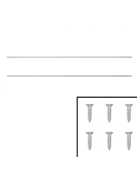 Tubo in alluminio con angolo 90° di 1,2 metri x Ø9 mm