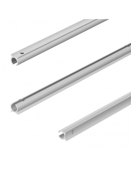 Riel canaleta aluminio con ángulo de 90° de 1.2 metro x  Ø9 mm