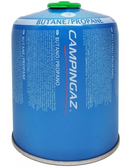 Cartucho de válvula Campingaz® con mezcla butano/propano de alto rendimiento.