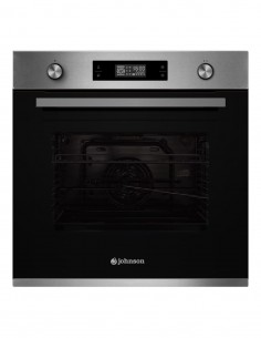 Horno 9 funciones pirolítico Inox y Cristal Negro Johnson