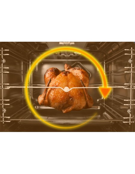 Stufa a gas con forno 90 cm Bianco EAS