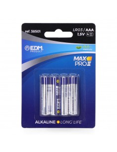 Pilas alcalinas AAA 1,5 V 4ud
