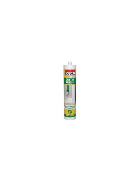 Sellador acrílico SOUDAL para grietas interior y exterior 290ml Sellador acrílico SOUDAL para grietas interior y exterior 290ml