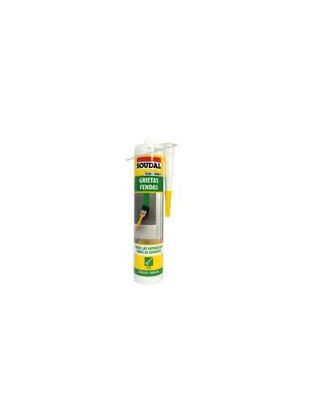 Sellador acrílico SOUDAL para grietas interior y exterior 290ml Sellador acrílico SOUDAL para grietas interior y exterior 290ml