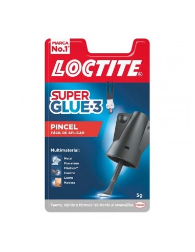Pegamento adhesivo Loctite Super Glue-3 con pincel 5gr