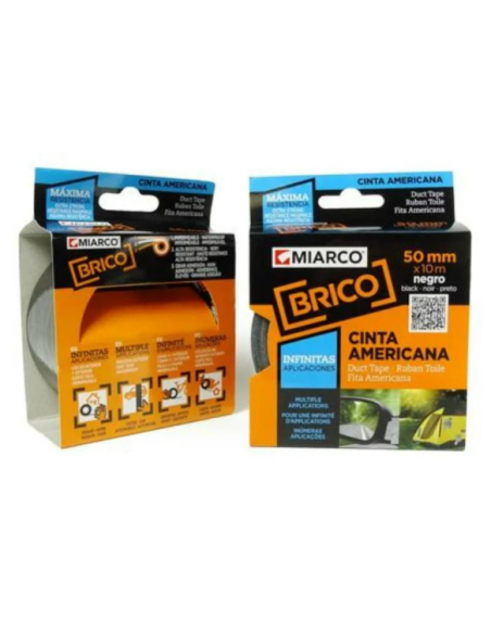 Cinta americana Brico Miarco Impermeable infinitas aplicaciones 50mm x 10m