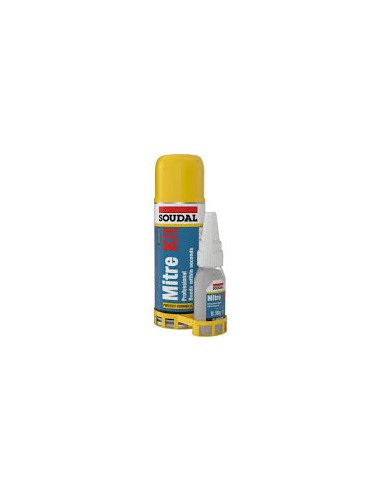 Adesivo Cyanocrilate Soudal Mitre Kit con attivatore acceleratore