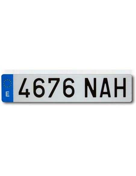 Nummernschild aus Acryl. Auto. Normal
