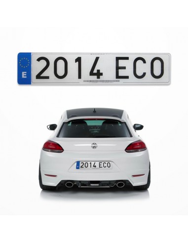 Acrylic license plate. Car. Normal