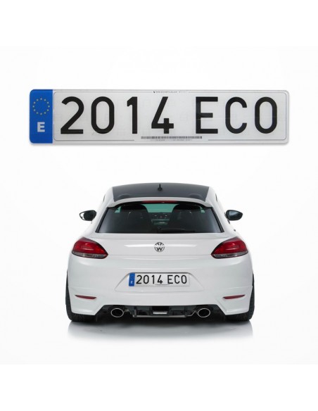 Nummernschild aus Acryl. Auto. Normal