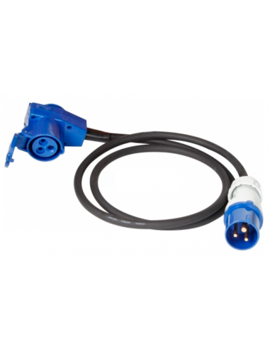 Adattatore Schuko/ Cetac per esterno 150 cm con spessore 2,5 mm2