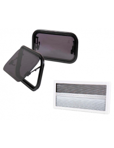 Carbest casement window with double glass 900 x 500 cm RW Compact