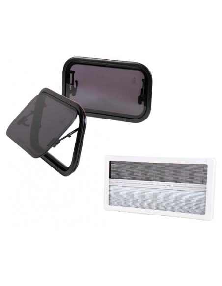 Janela de batente Carbest com vidro duplo 900 x 500 cm RW Compact