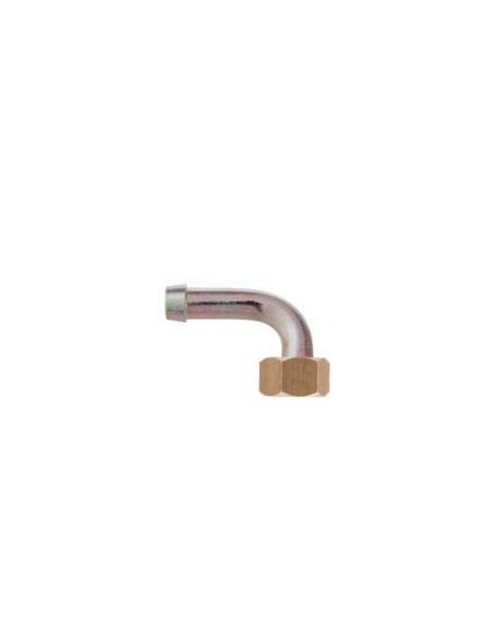 Racor curvo 1/2" latón con tuerca loca Racor curvo 1/2" latón con tuerca loca