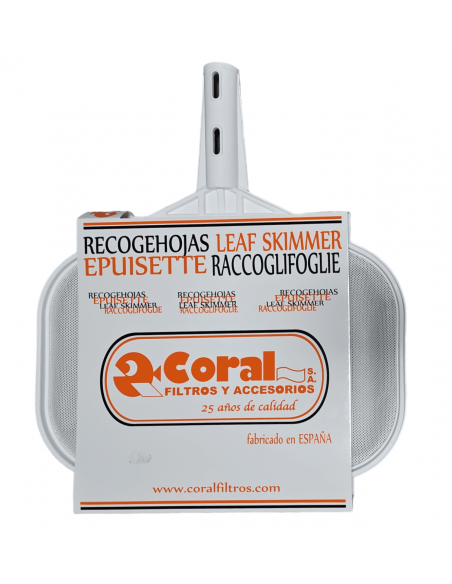 Recoge hojas Coral plano con palomilla fijadora para piscinas