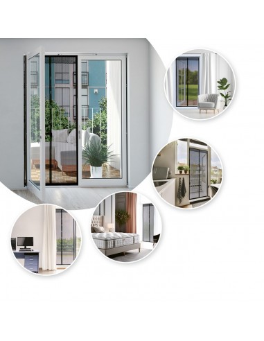 Mosquitera Akhuo per porta con magnete 120 x 230