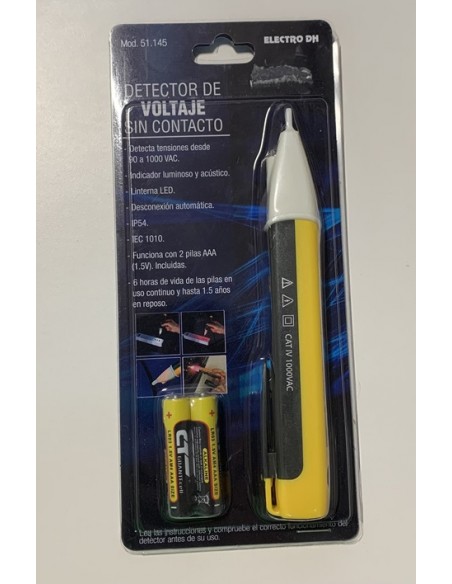 Detector de voltaje 51.145 Electro DH sin contacto con pilas incluidas