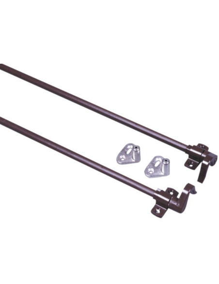 Toilet door lock rod. Brown.