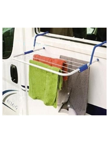 Adjustable window clothesline