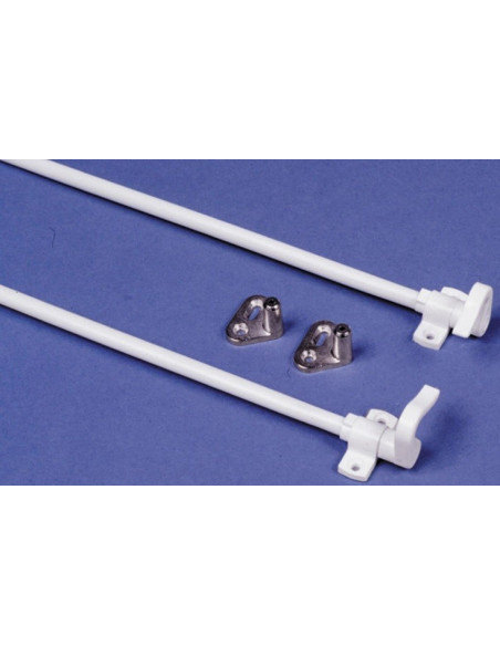 Barre de serrure de porte de toilette blanche Falleba