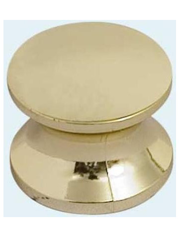 Geschraubter goldener Knopf für Kastenverschluss (Falleba).