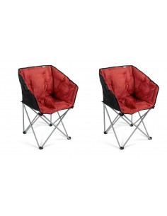 Pack Duo Sillas plegables paraguas Dometic/Kampa TUB roja