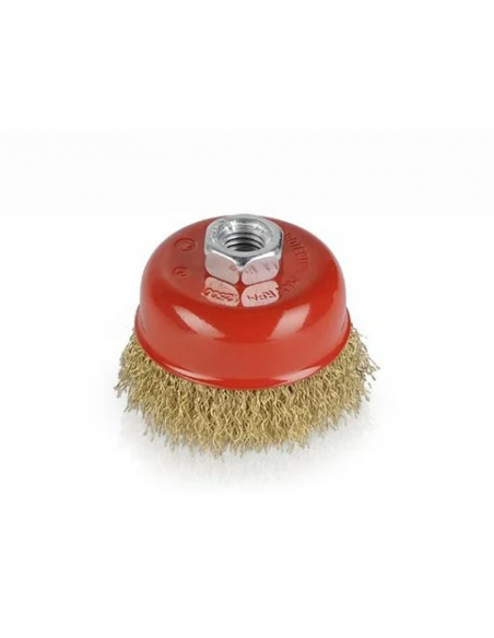 Cepillo de alambre de copa Kreator Krt150201ondulado M14 100mm