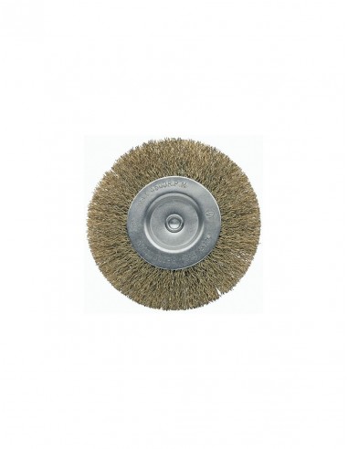 Cepillo Bellota circular de alambre ondulado de acero latonado