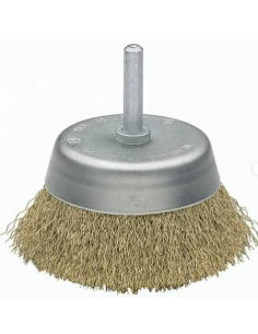 Cepillo taza de alambre ondulado Bellota para taladro