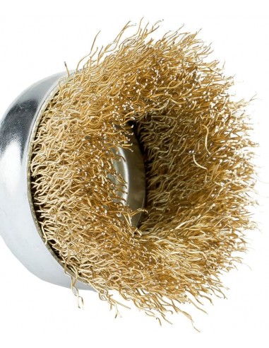 Cepillo taza Bellota de alambre ondulado con perno