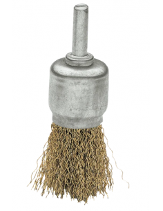 Cepillo brocha de alambre de acero para taladro Bellota 25mm