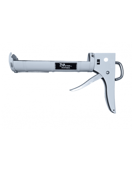 Pistola de silicona Roher Zip Action sd blanca
