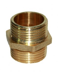 Maschio dritto ottone Machon
