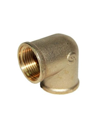 Codo 90o de latón roscado