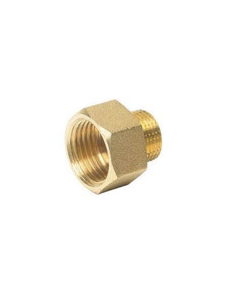 Alargo Gebo de latón macho-hembra roscado