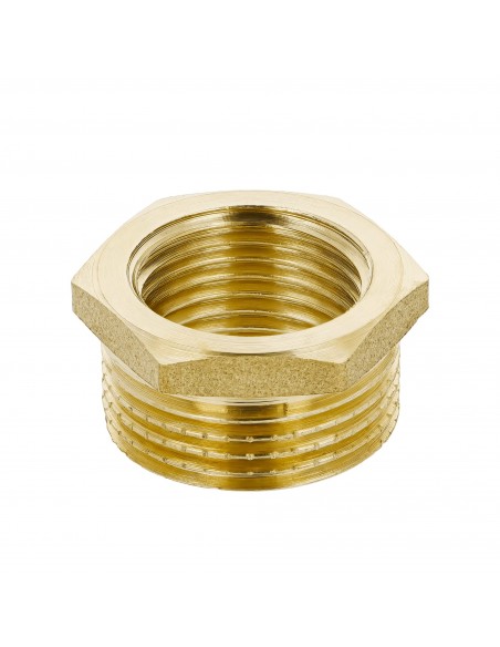 Tubo di riduzione in ottone filettato femmina - maschio