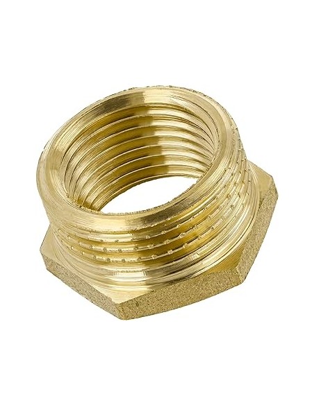 Reducción Gebo de latón hexagonal rocada hembra - macho