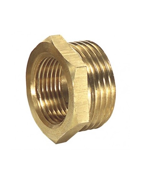 Reducción Gebo de latón hexagonal rocada hembra - macho