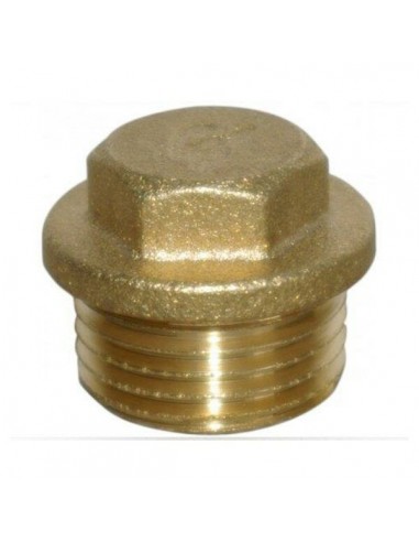 Tappo in ottone filettato maschio