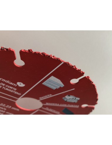 Disco di taglio Macodiam per legno e plastica di 115 mm