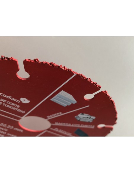 Disque de coupe Macodiam pour bois et plastique de 115 mm