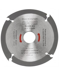 Disco de corte MediaTools para madeira de 115 mm
