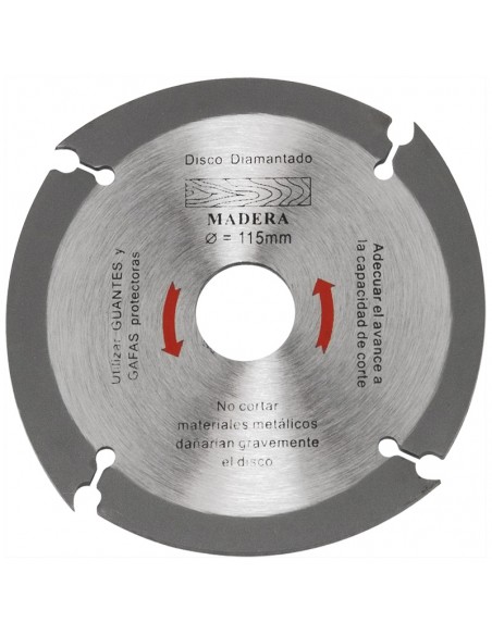Disco de corte MediaTools para madeira de 115 mm