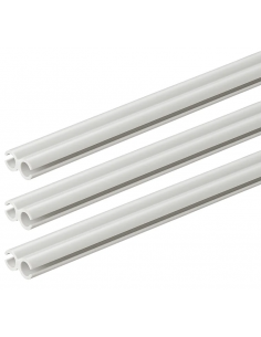 Riel de doble guía 80cm pack de 3 uds