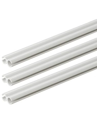 Riel de doble guía 80cm pack de 3 uds