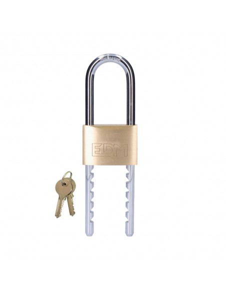 EDM brass lock with adjustable arch from 50 to 135mm